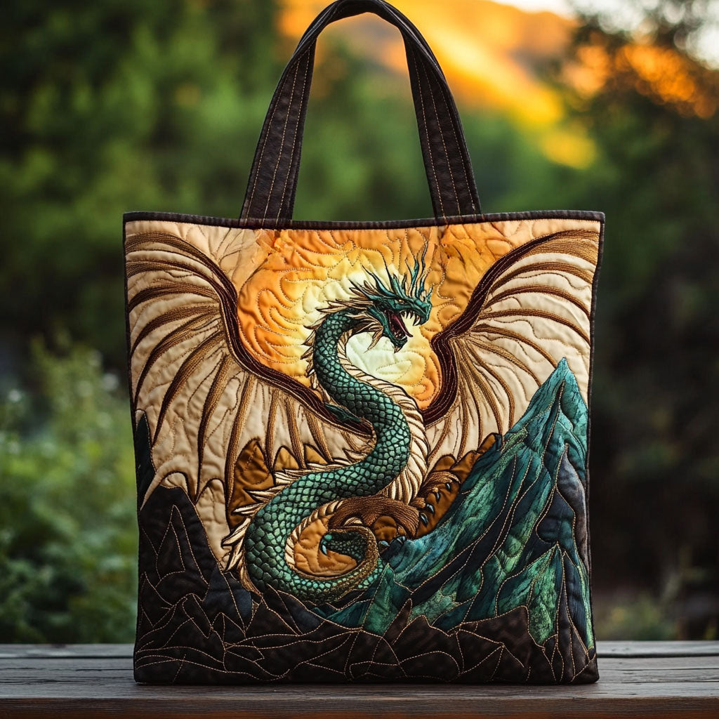 Bolsa Tote Acolchoada Dragão Chama do Horizonte