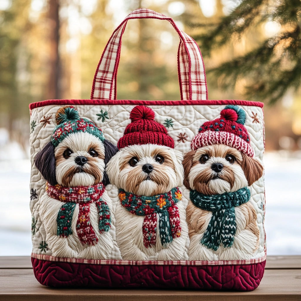 Bolsa Tote Acolchoada Patinhas Quentes