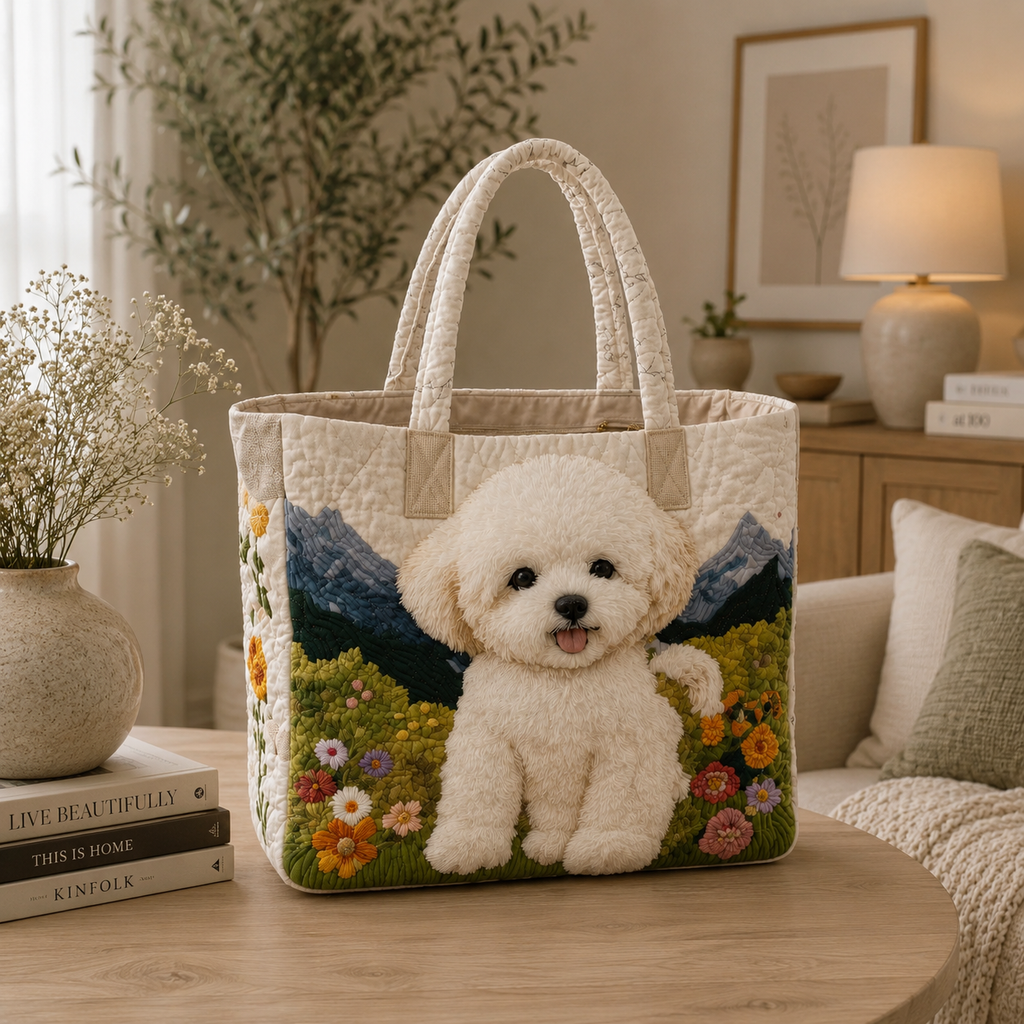 Bolsa Tote Matelassê - Cachorro Encantado