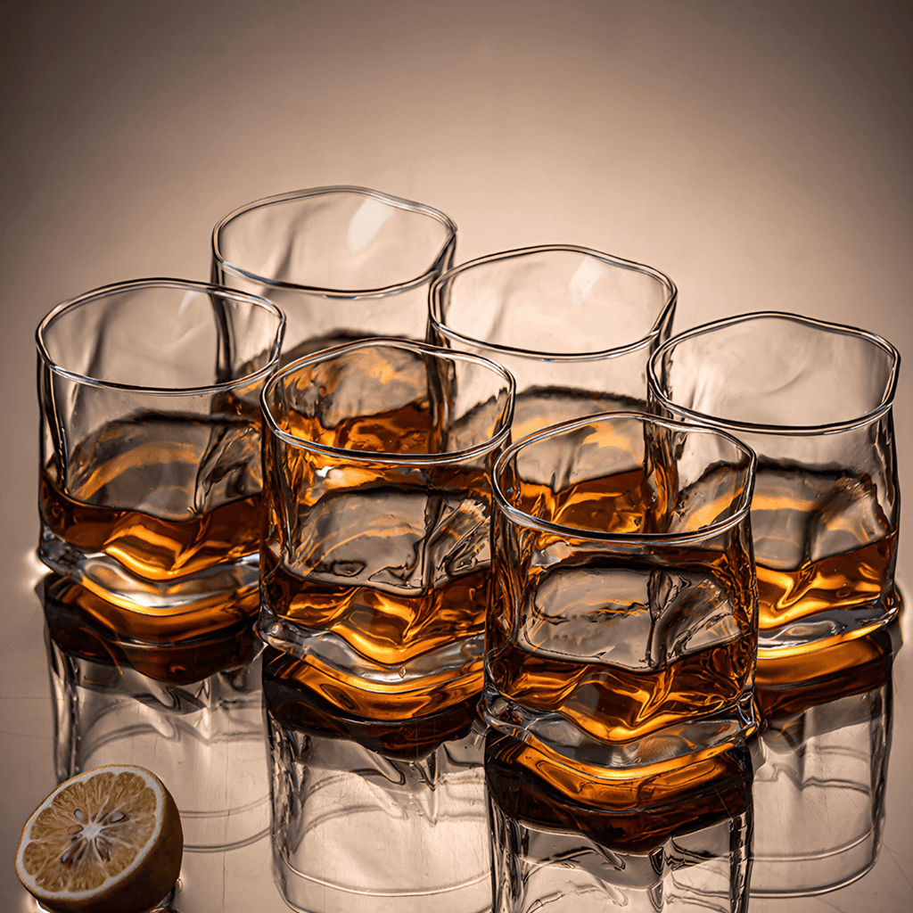 Copo de cristal japonês Hoshi para whisky