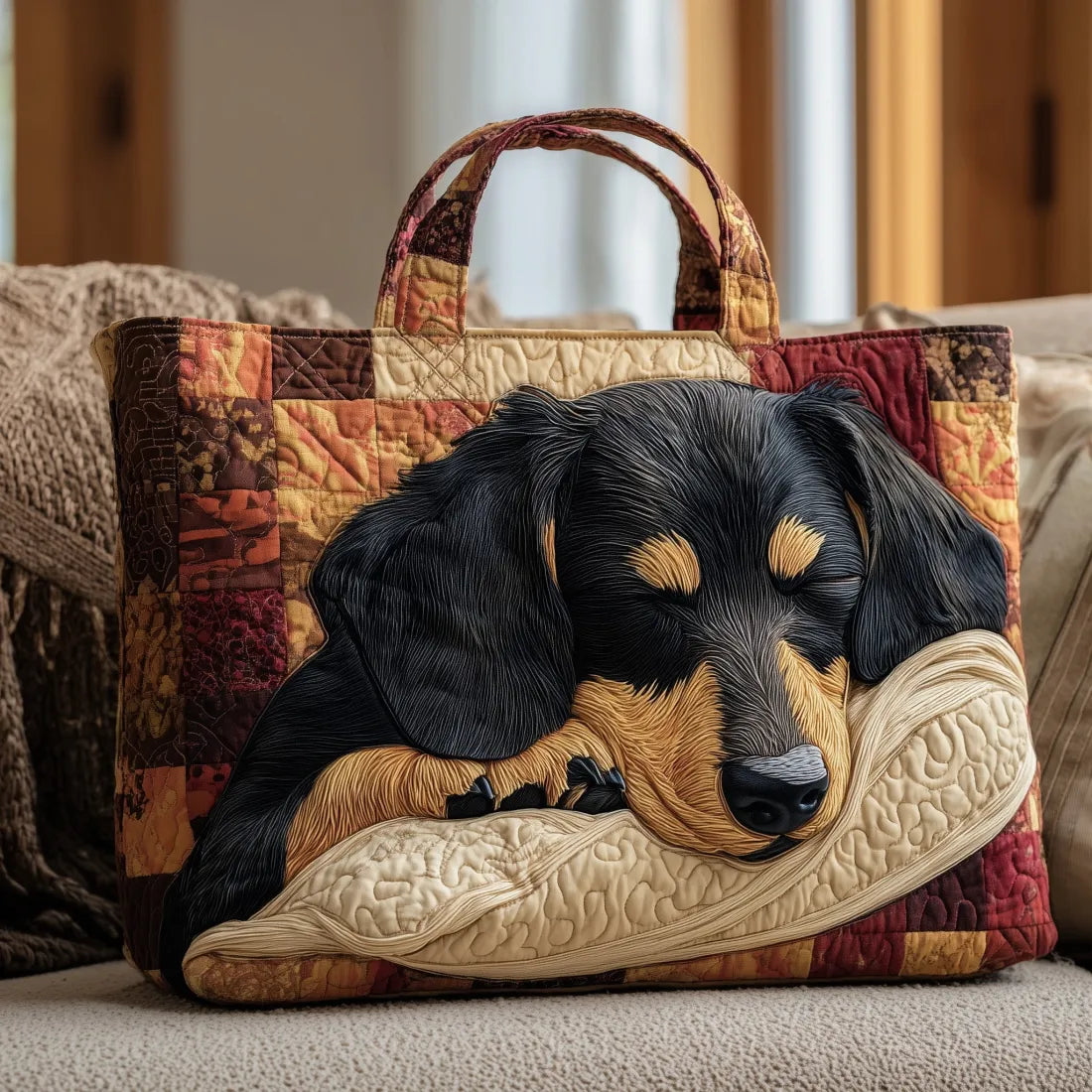Bolsa Tote Matelassê - Dachshund