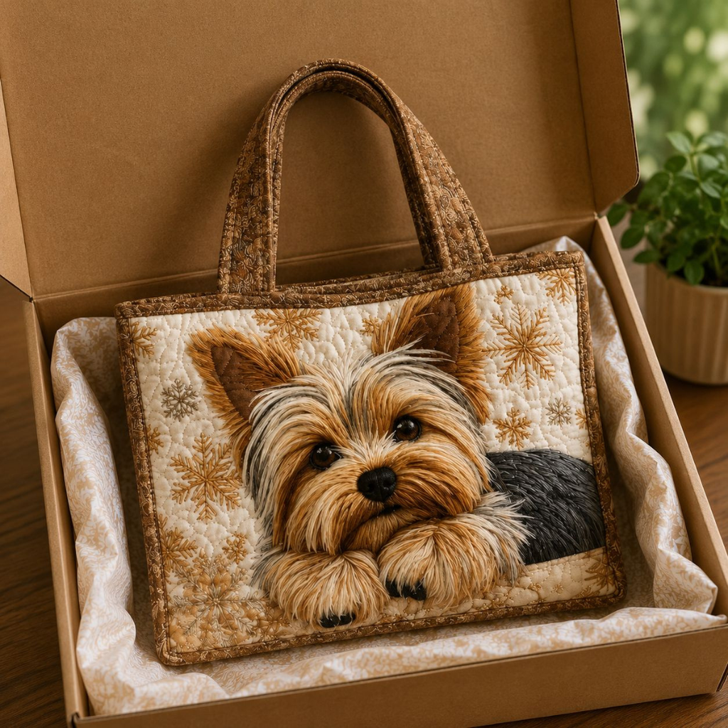 Bolsa Tote Acolchoada - Adorável Yorkshire