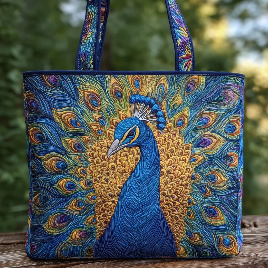 Bolsa Tote Matelassê - Pavão Real