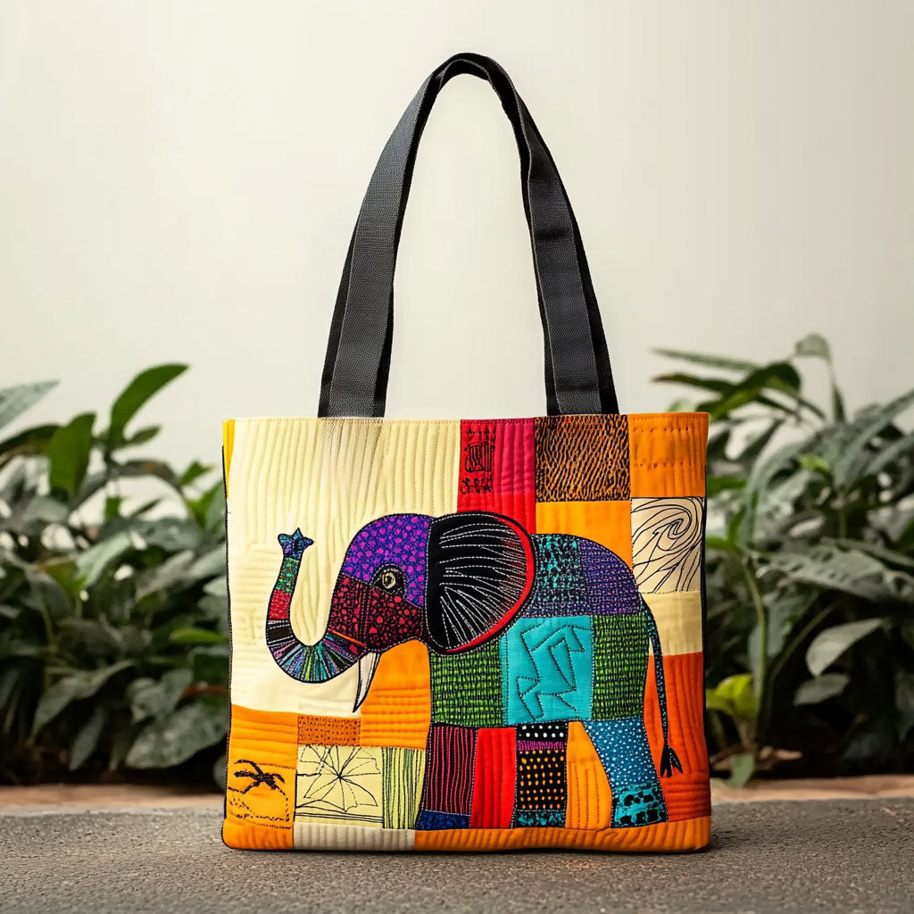 Bolsa Tote Acolchoada Elephant Path