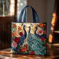 Bolsa Tote Matelassê com Pavões Deslumbrantes
