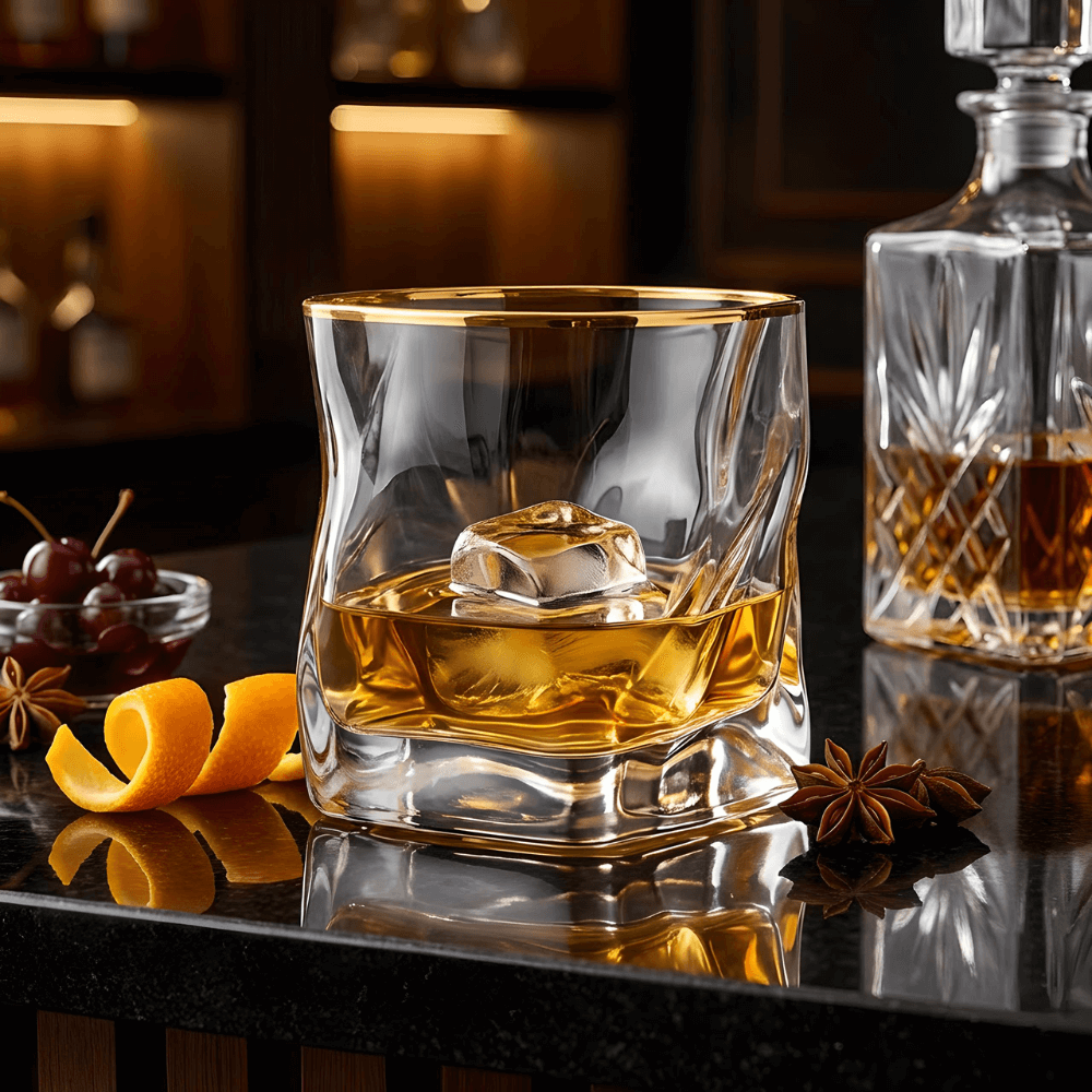 Hoshi Gold copo japonês de cristal para whisky