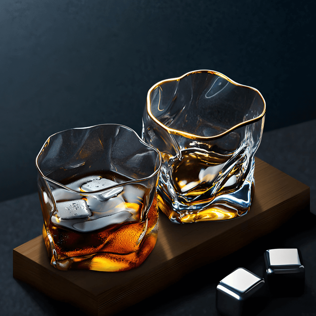 Hoshi Gold copo japonês de cristal para whisky