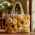 Bolsa Tote Acolchoada Jardim Ensolarado