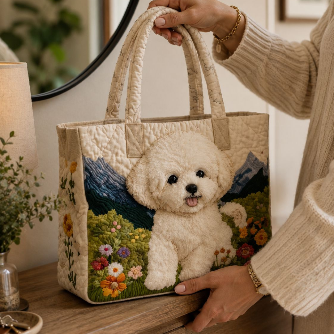 Bolsa Tote Matelassê - Cachorro Encantado