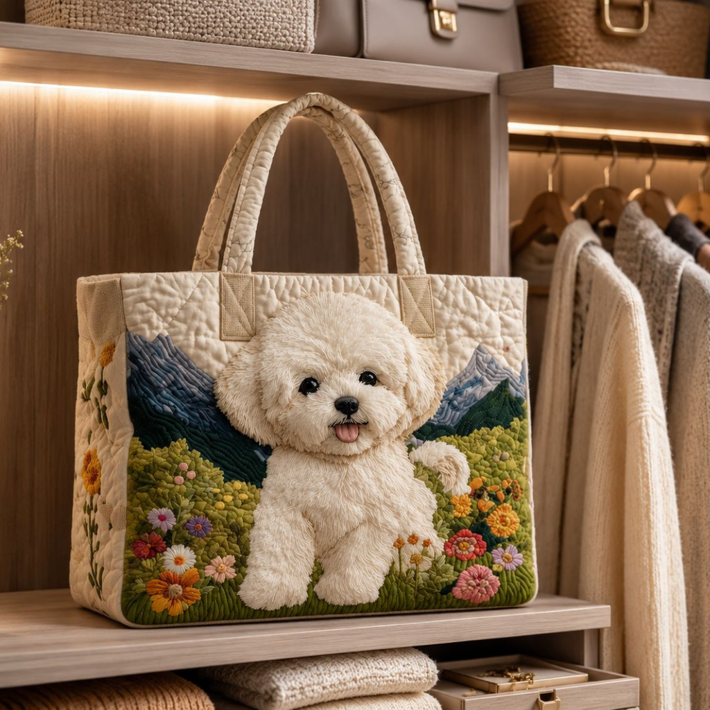 Bolsa Tote Matelassê - Cachorro Encantado