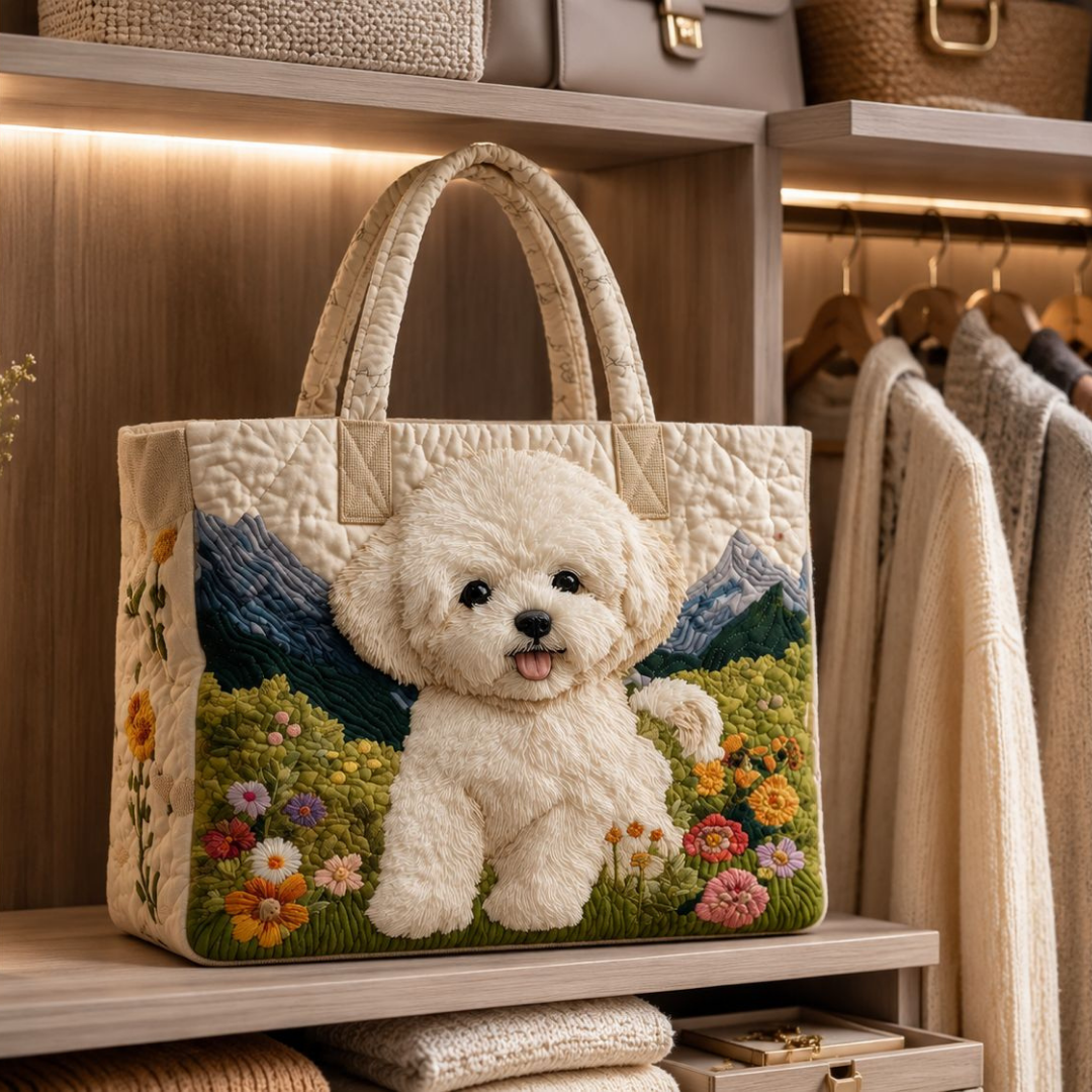 Bolsa Tote Matelassê - Cachorro Encantado