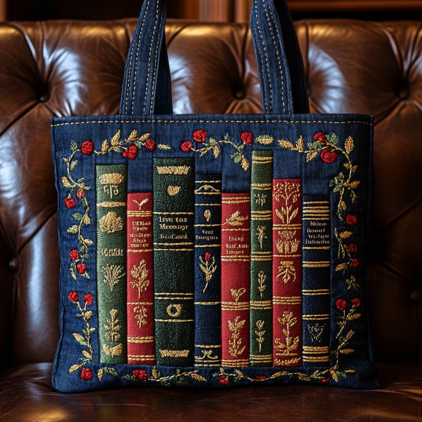 Bolsa Tote Acolchoada para Amantes de Livros