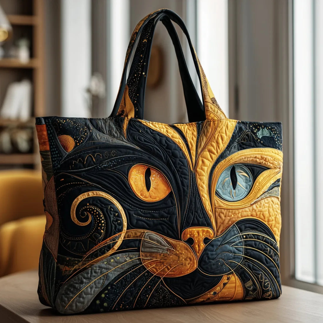 Bolsa Tote Matelassê - Gato Místico