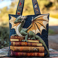 Bolsa Tote Matelassê com Pergaminho de Dragão