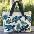 Bolsa tote acolchoada Viagem das Tartarugas