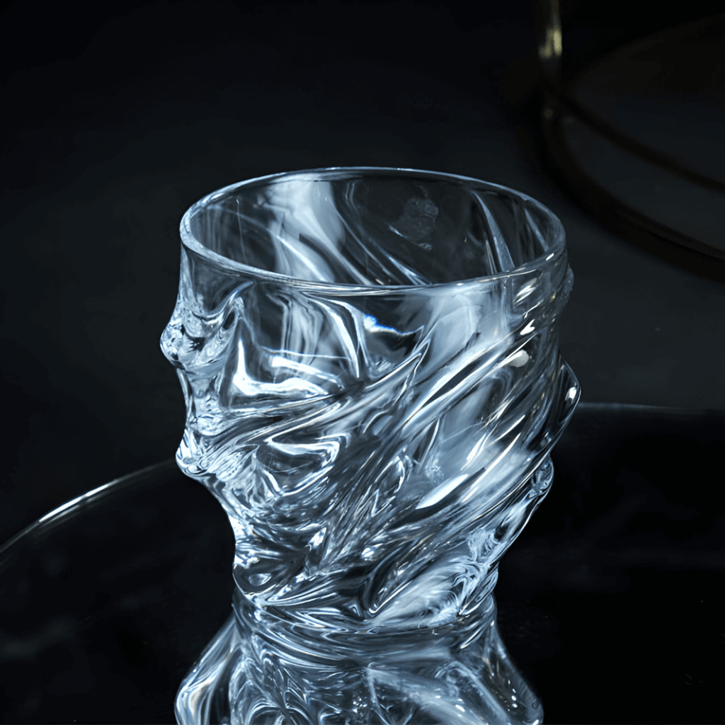 Copo de cristal japonês Nami para uísque
