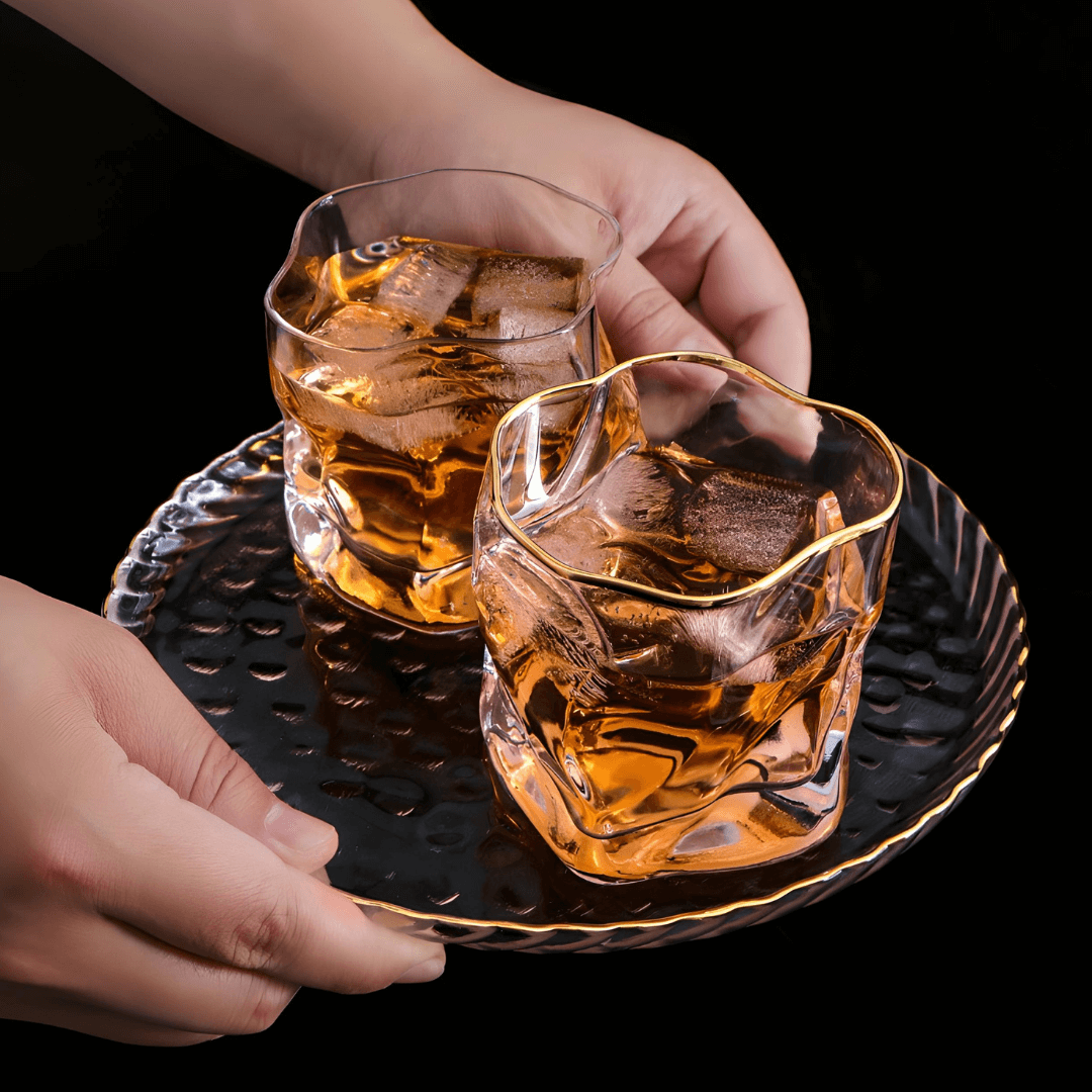 Hoshi Gold copo japonês de cristal para whisky
