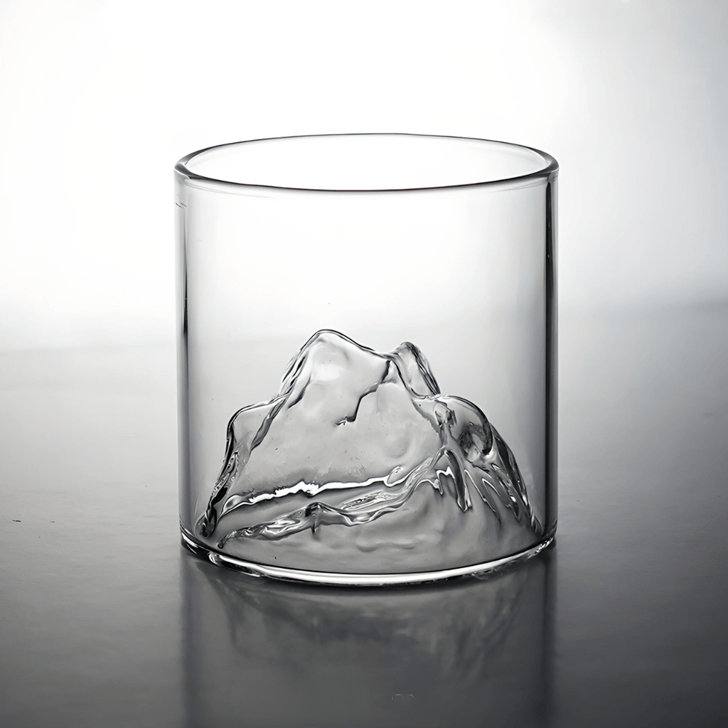 Copo de cristal japonês Mount Fuji para whisky