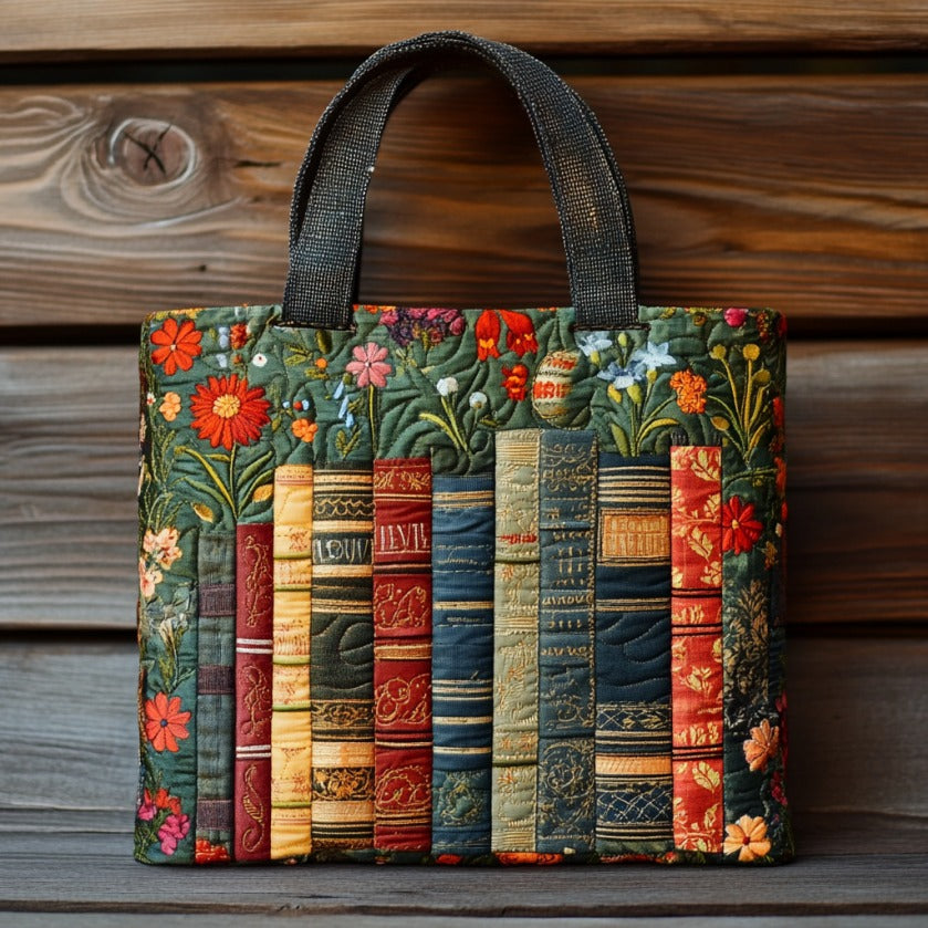 Bolsa tote acolchoada Amo livros