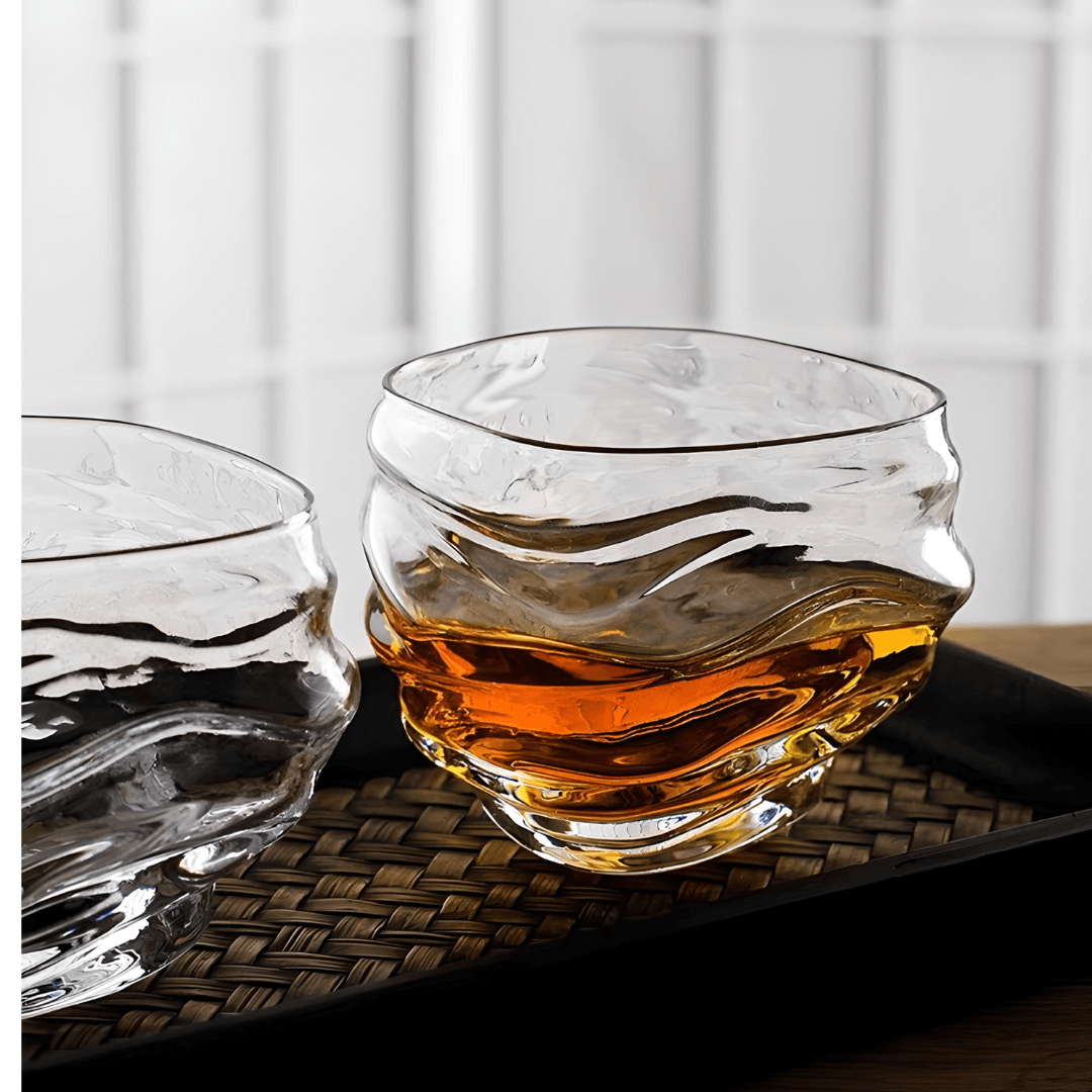 Copo de cristal japonês Kai para whisky