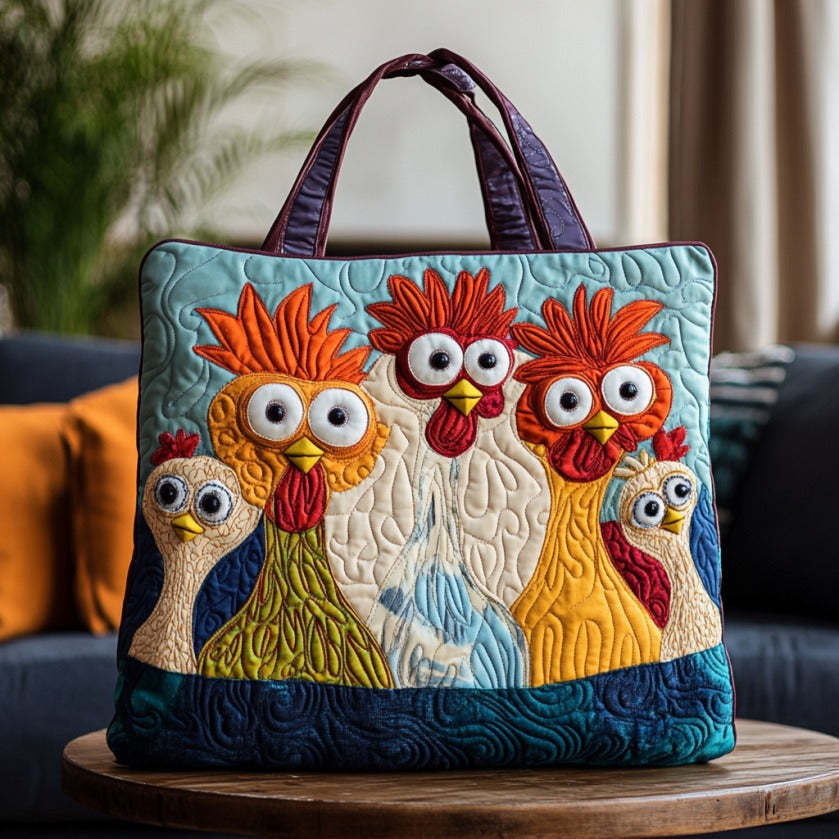 Bolsa Tote Acolchoada Clucky Fun
