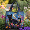 Bolsa Tote Matelassê Gato Preto ao Luar