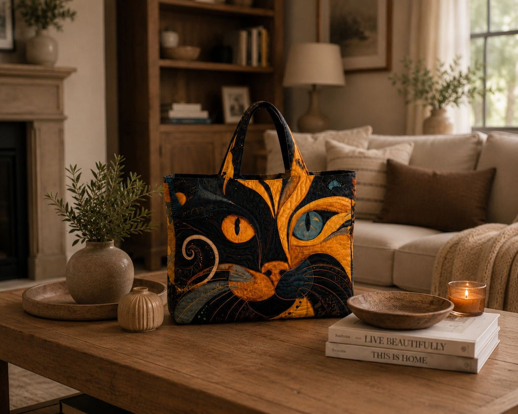 Bolsa Tote Matelassê - Gato Místico