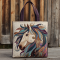 Bolsa Tote Acolchoada com Estampa Tribal de Cavalo