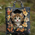 Bolsa Tote Acolchoada Nature Cat