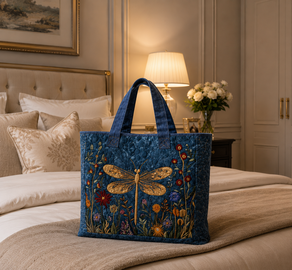 Bolsa Tote Matelassê - Libélula Dourada
