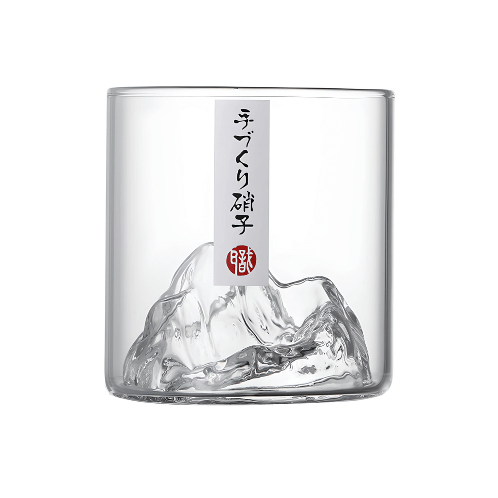 Copo de cristal japonês Mount Fuji para whisky