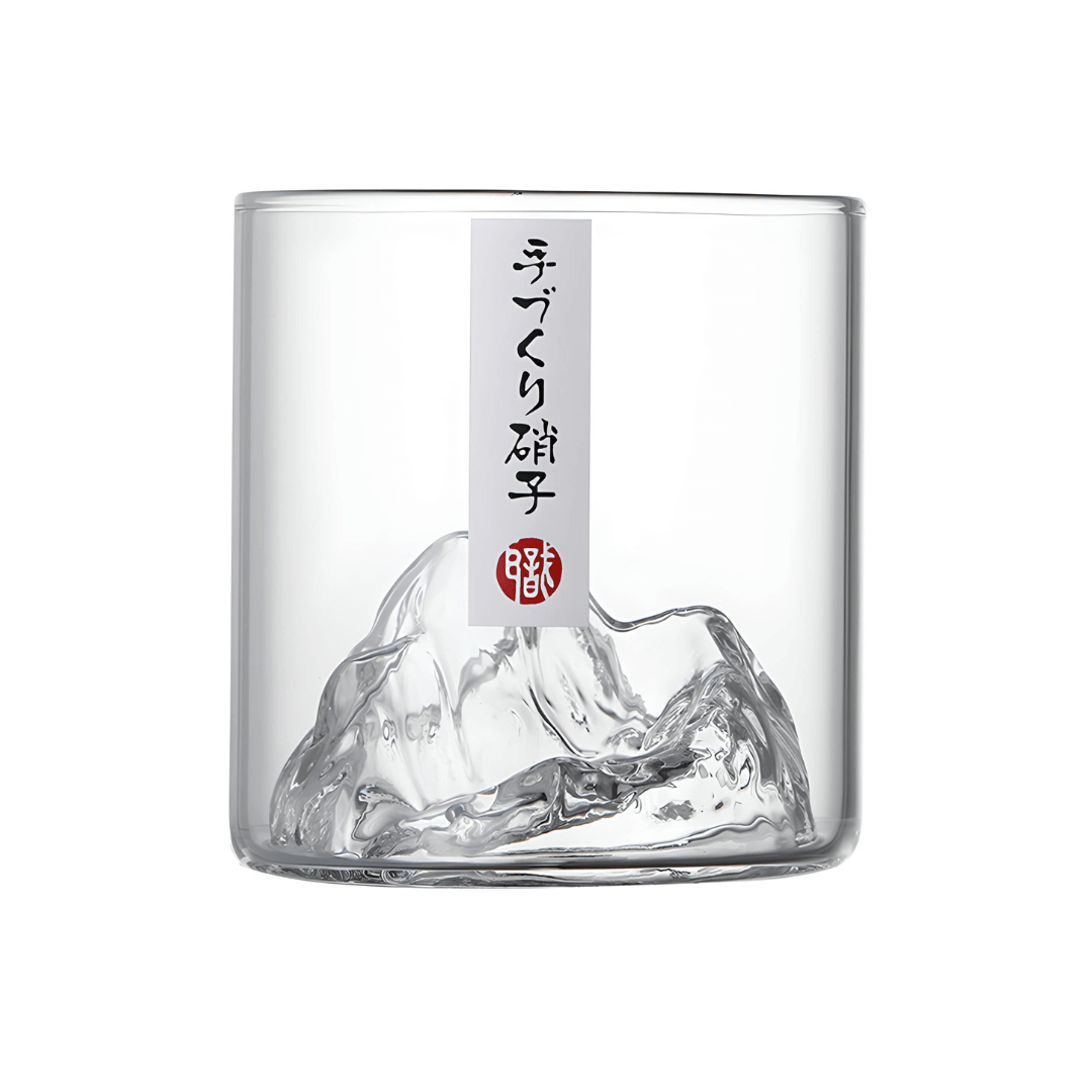 Copo de cristal japonês Mount Fuji para whisky