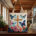 Bolsa Tote Matelassê Paraíso das Borboletas