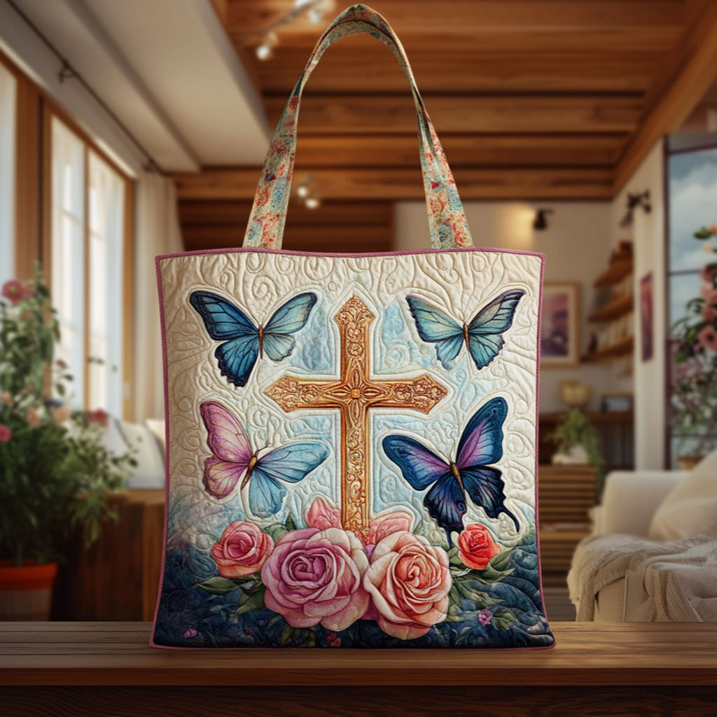 Bolsa Tote Matelassê Paraíso das Borboletas