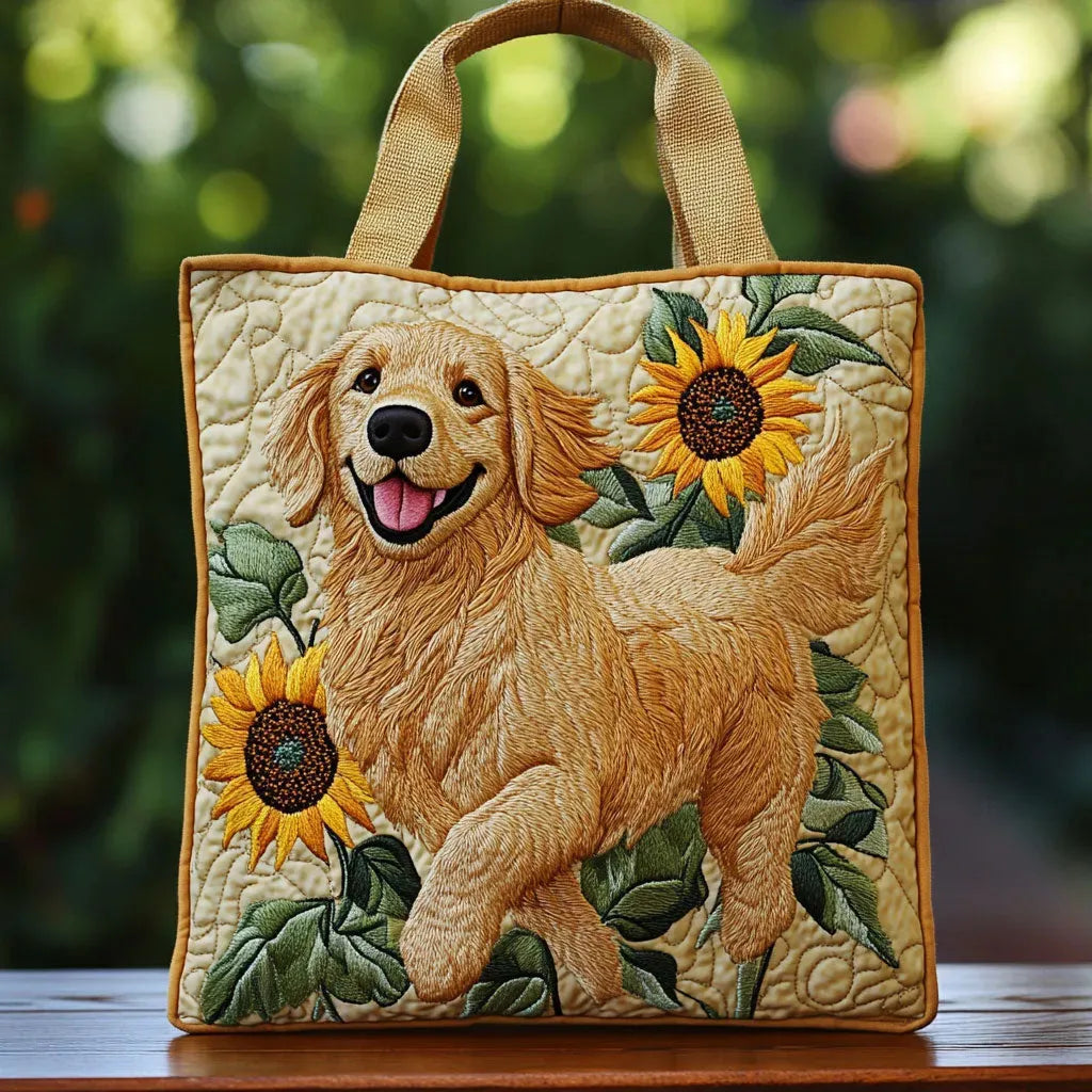Bolsa Tote Acolchoada - Golden Retriever
