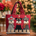 Bolsa Tote Matelassê - Trio de Schnauzers