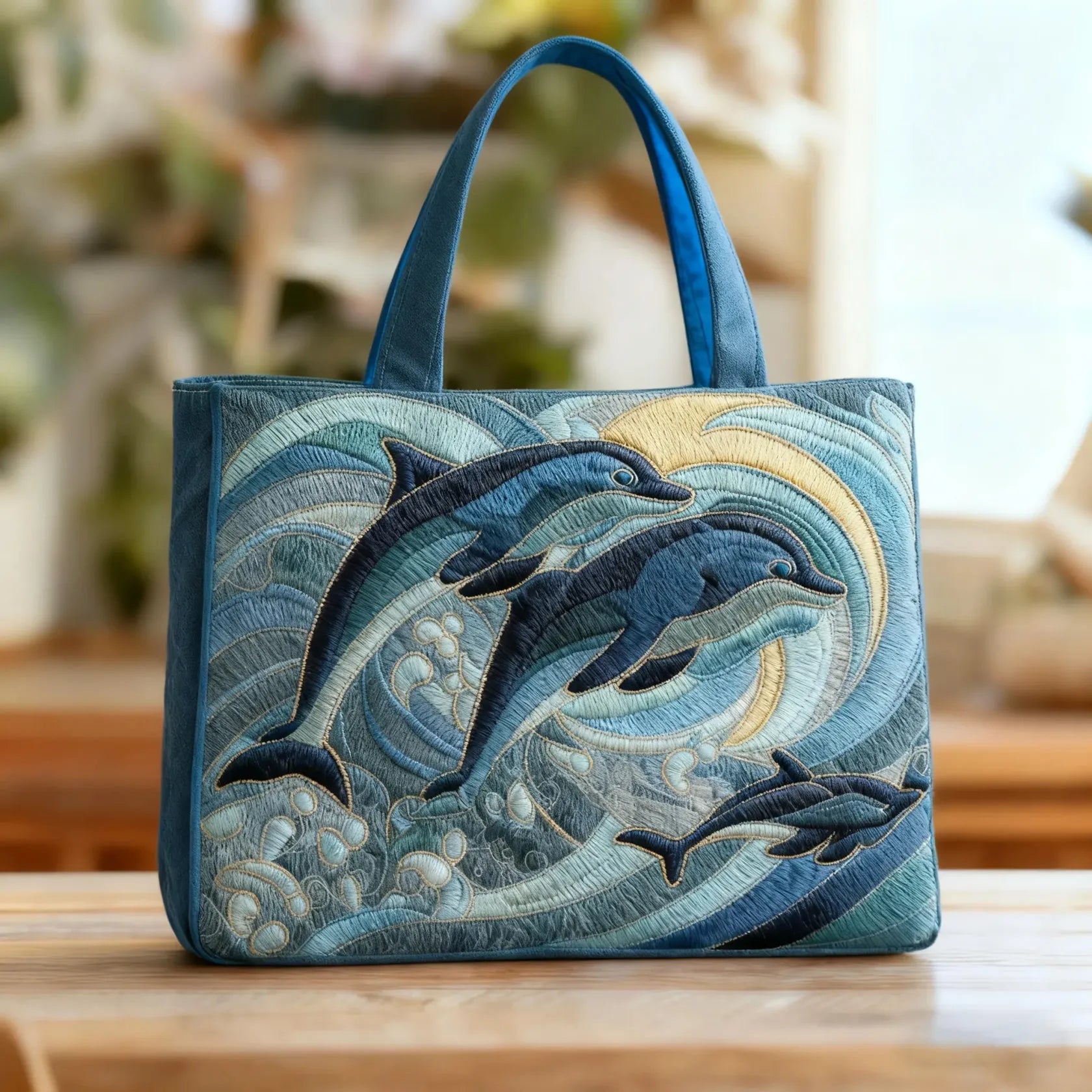 Bolsa Tote Matelassê - Golfinho do Oceano