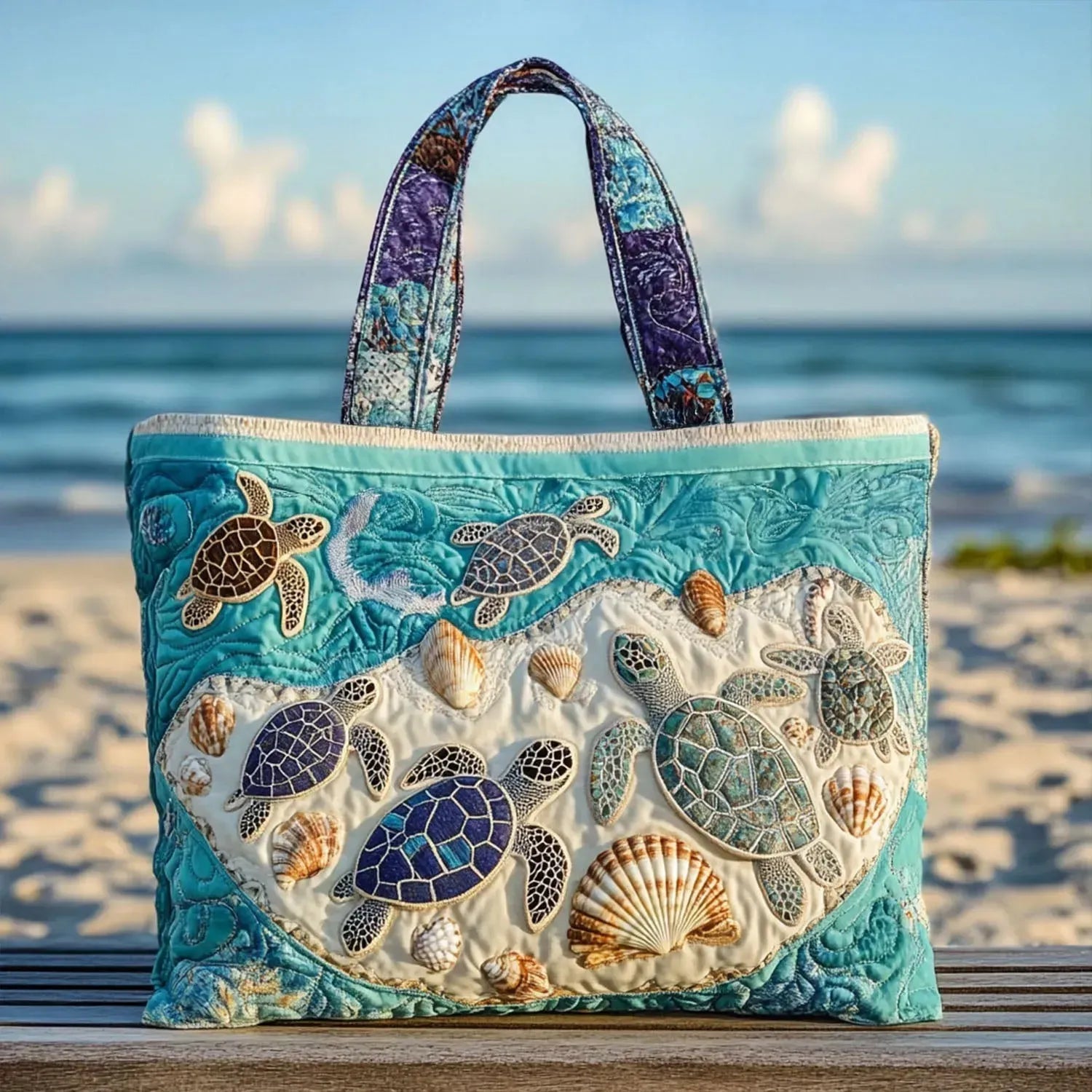 Bolsa Tote Matelassê - Amor por Tartarugas