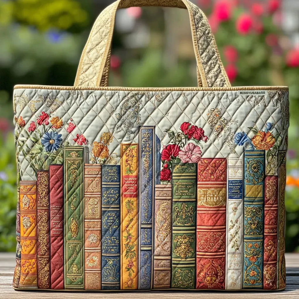 Bolsa Tote Matelassê - Biblioteca Encantada