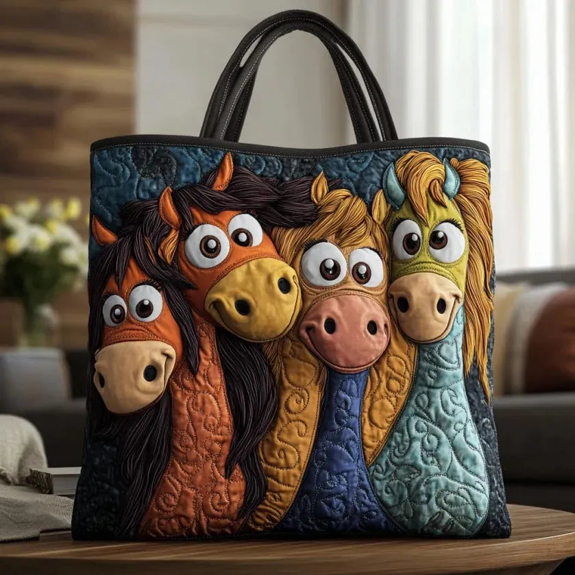 Bolsa Tote Matelassê - Pôneis Brincalhões