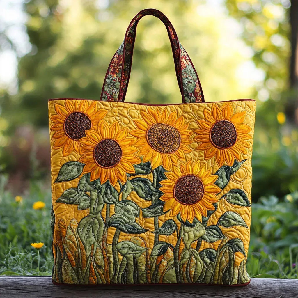 Bolsa Tote Matelassê - Girassóis