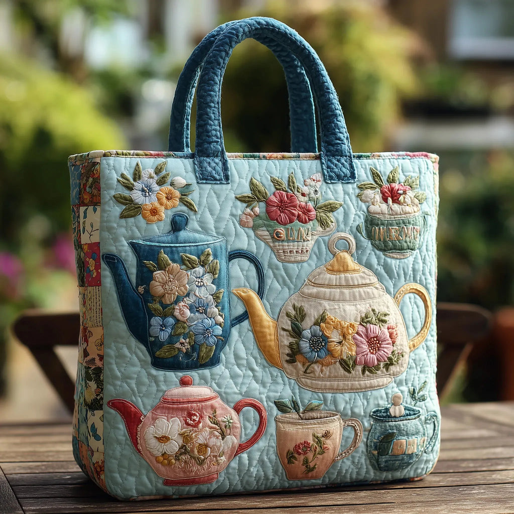 Bolsa Tote Acolchoada - Estampa Floral