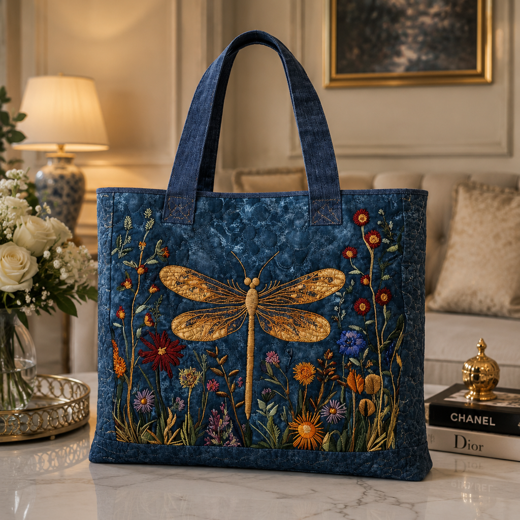 Bolsa Tote Matelassê - Libélula Dourada