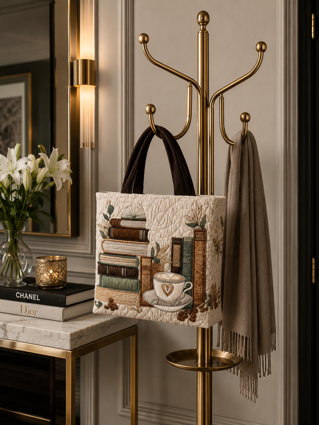 Bolsa Tote Matelassê - Edição Café