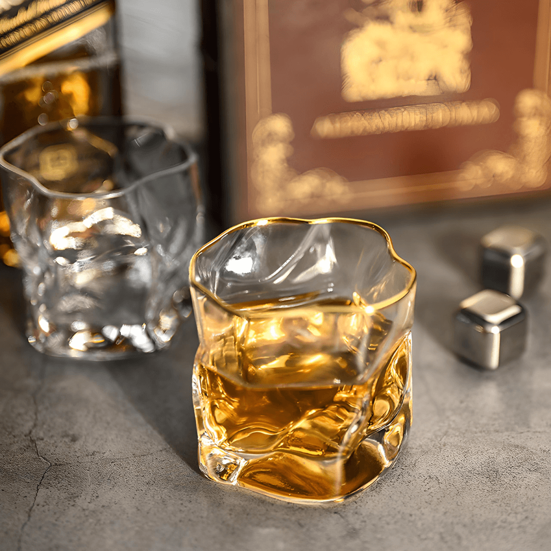 Hoshi Gold copo japonês de cristal para whisky