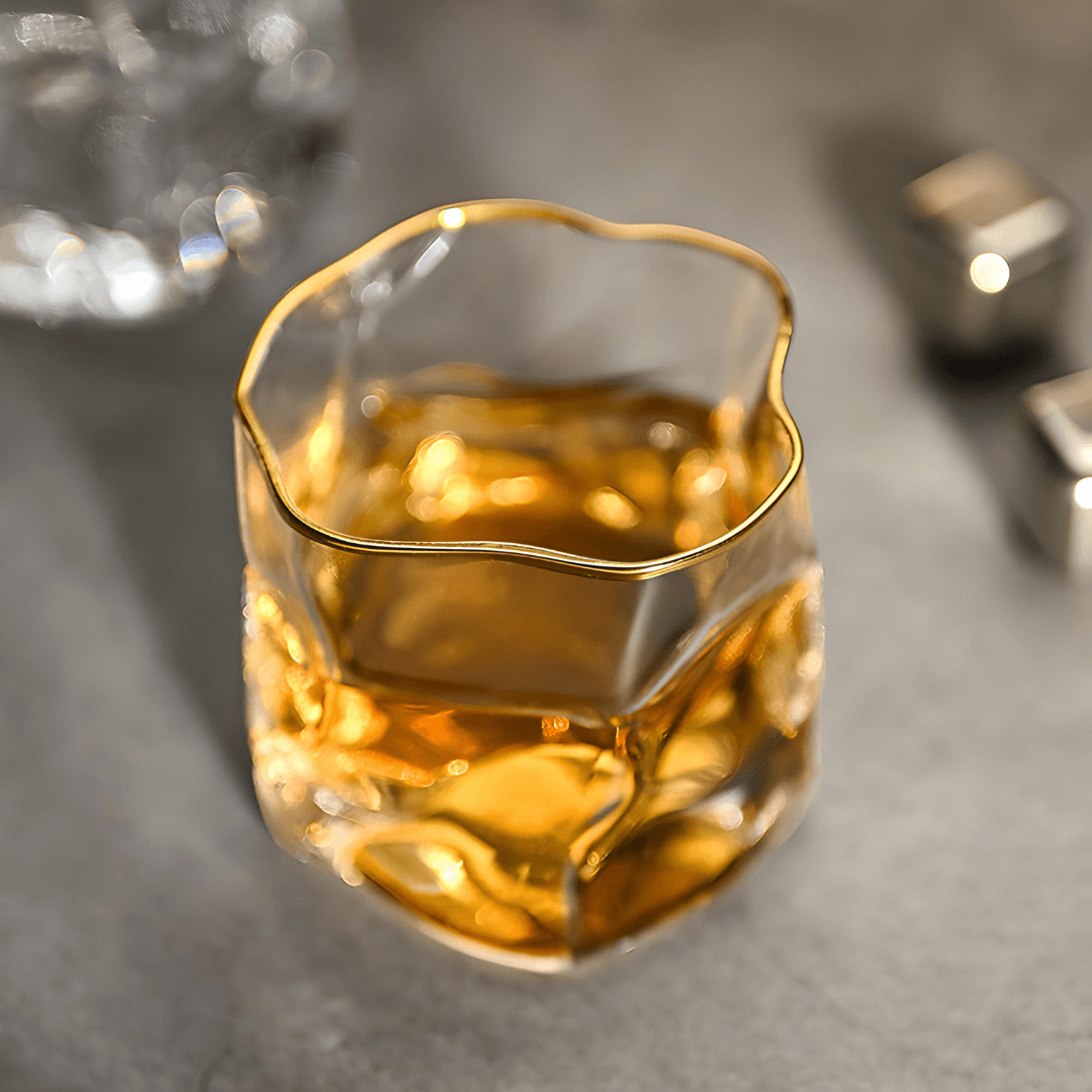 Hoshi Gold copo japonês de cristal para whisky
