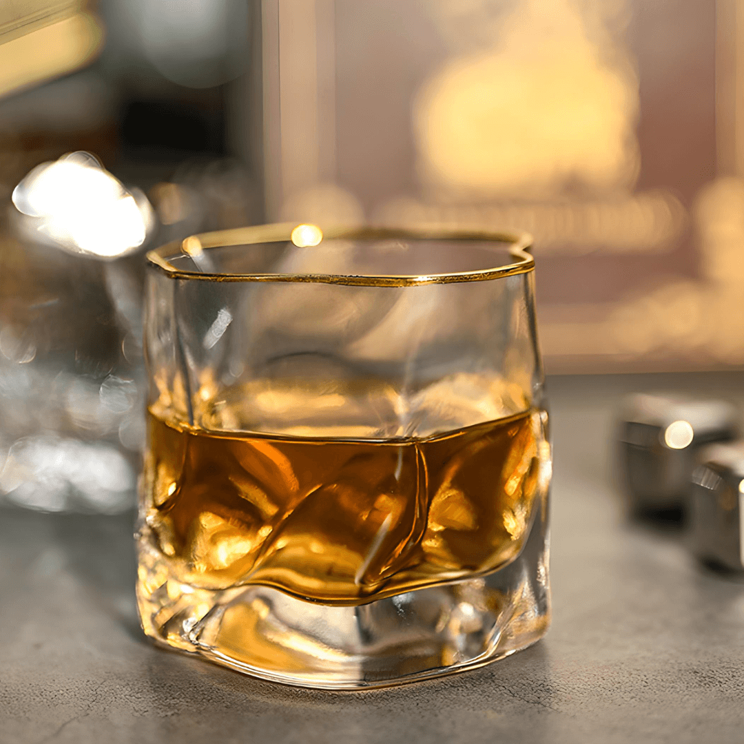 Hoshi Gold copo japonês de cristal para whisky