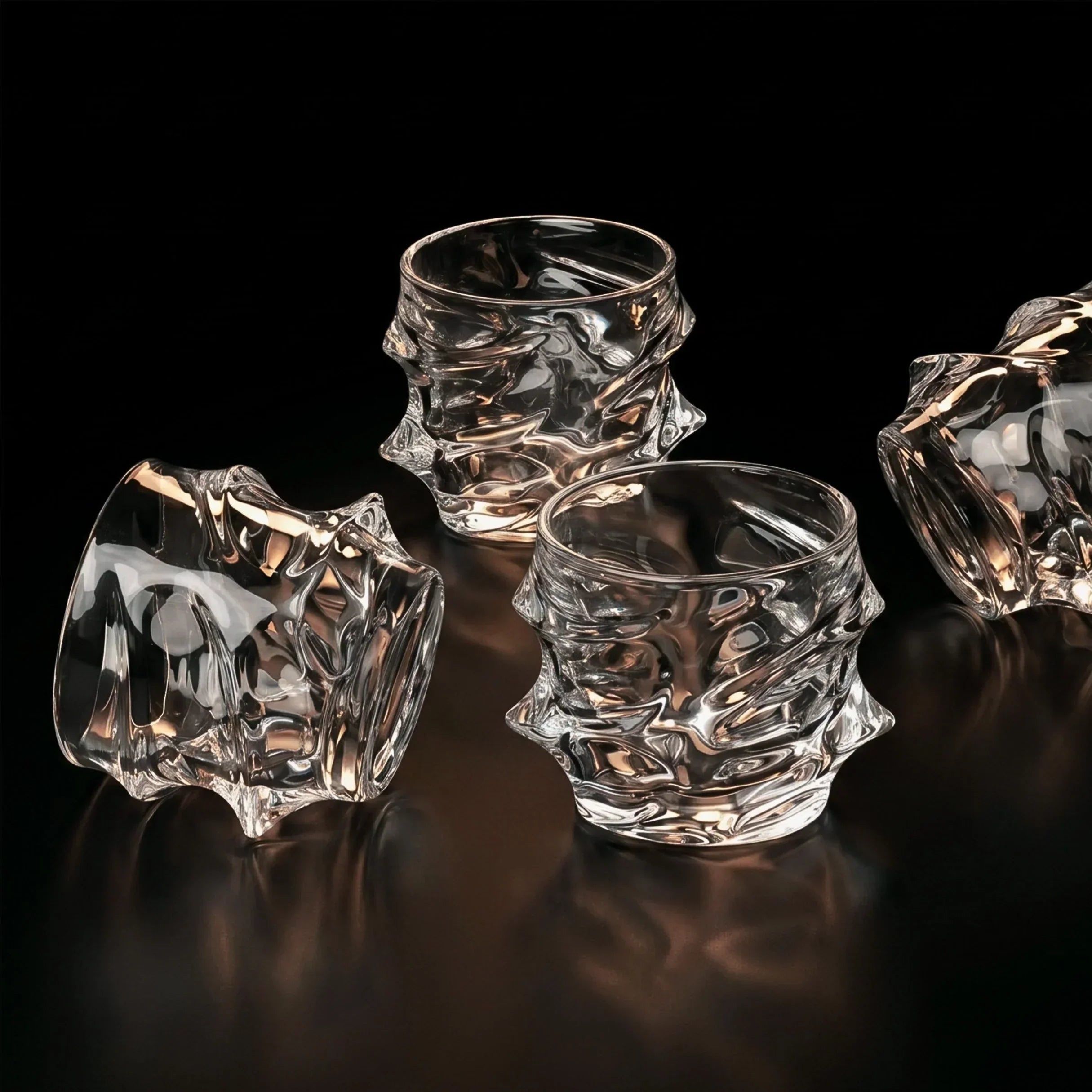 Copo de cristal japonês Arashi para uísque