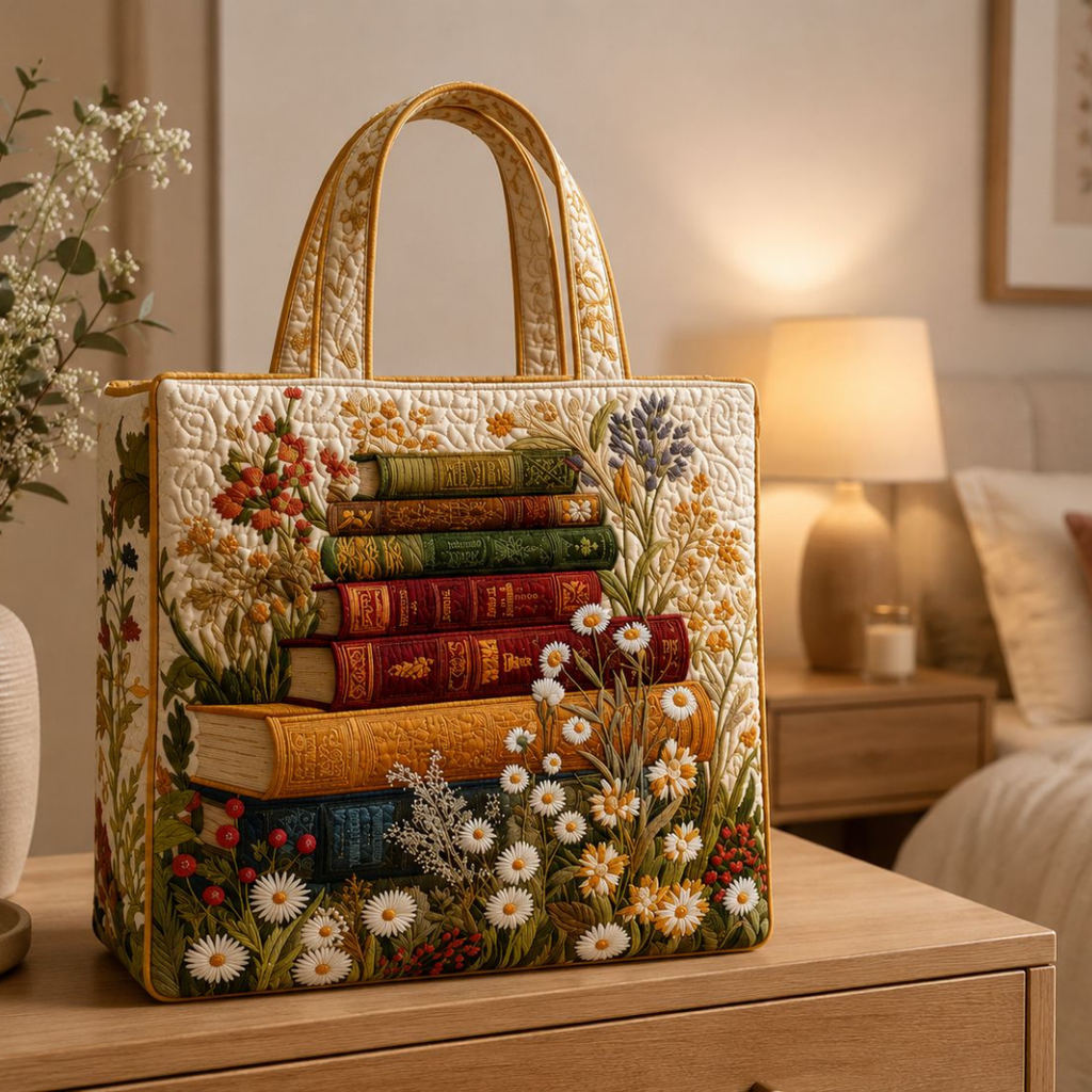 Bolsa Tote Acolchoada - Estampa Floral