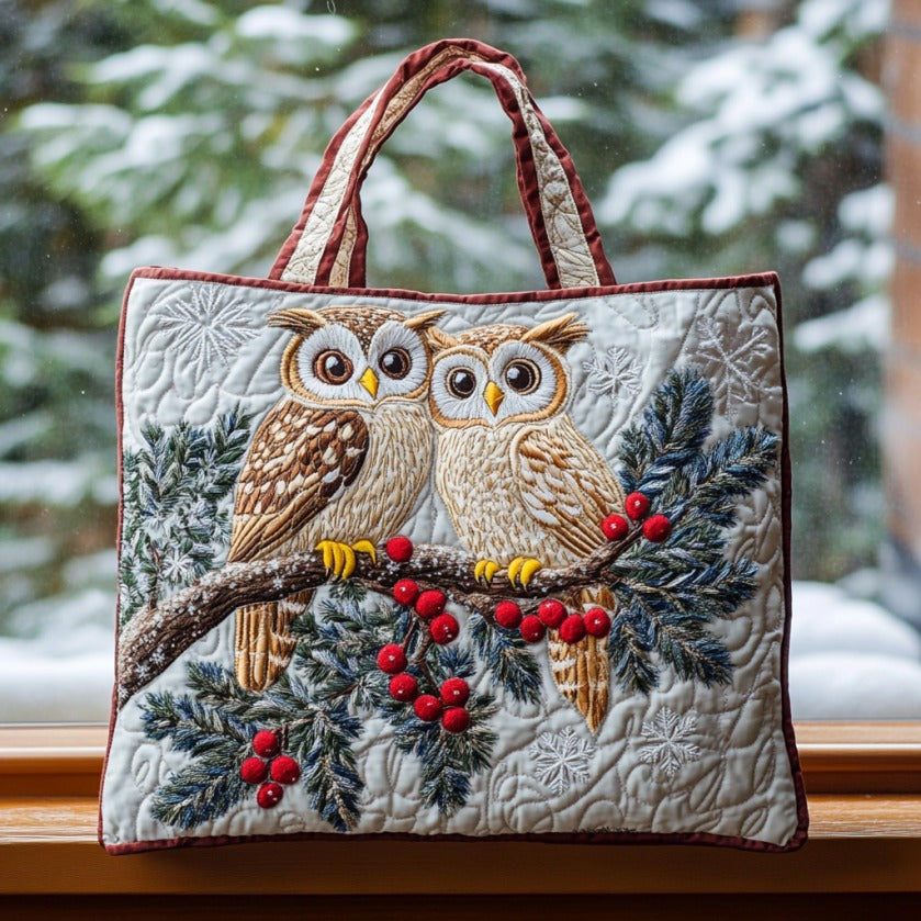 Bolsa Tote Acolchoada Inverno Místico